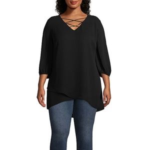 Relished.  Cross Strap Front Tunic - Plus Size